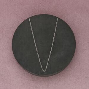 sterling silver vintage 1mm prince of wales chain necklace size 30in